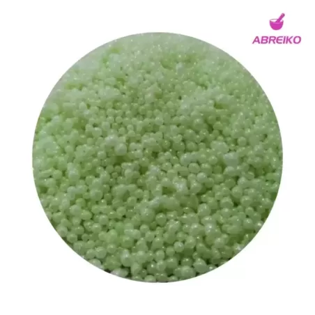 Cera Nieve Granulada Color Verde Manzana