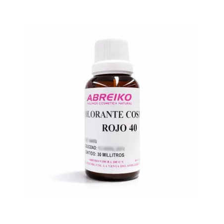 Colorante Rojo 40 Cosmético Líquido